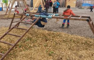 Kids playing at the Dunkirk Refugee Children's Centre